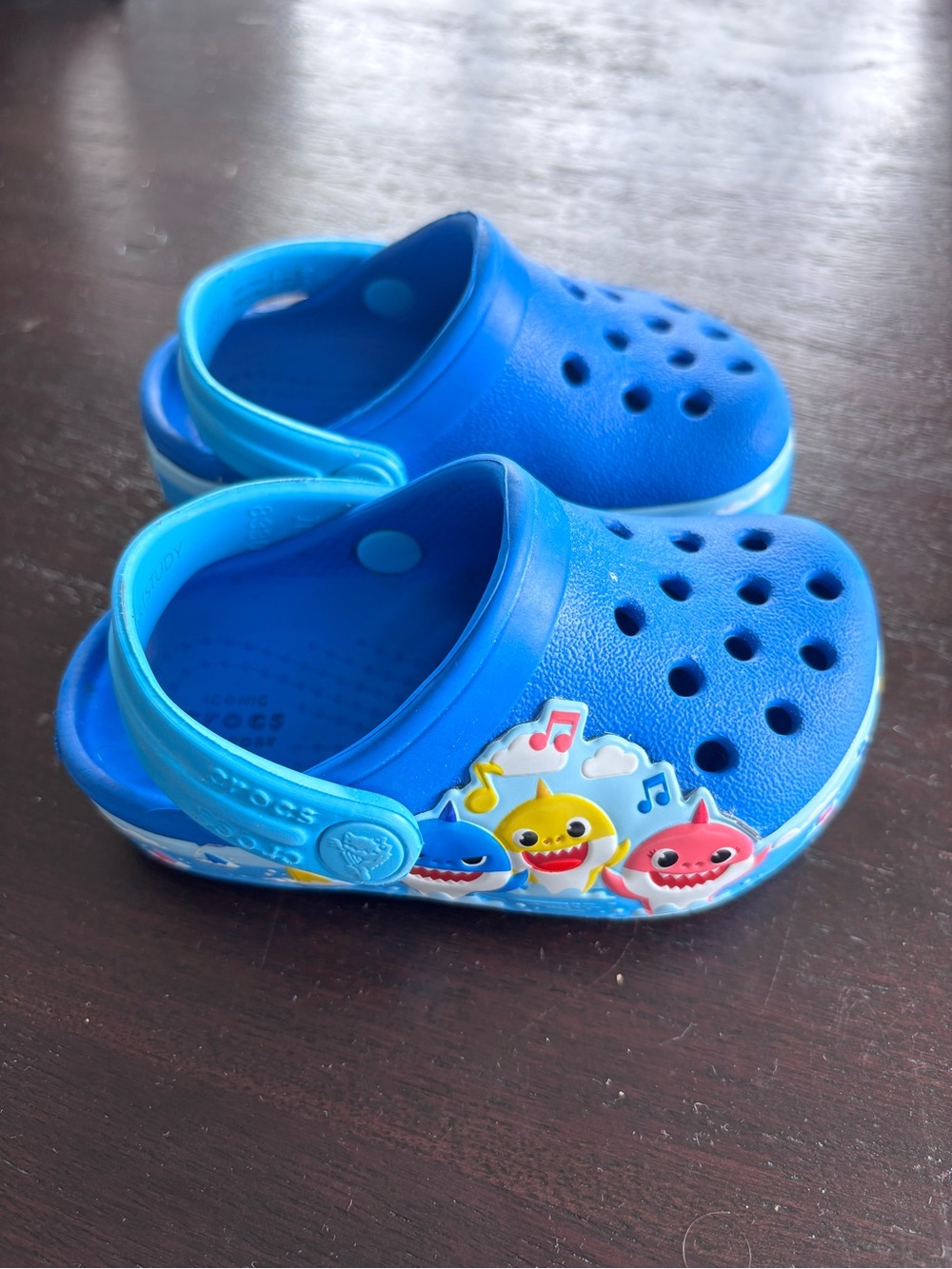 CROCS Blue Kids Baby Shark Clog Sandals
